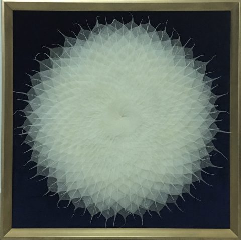 Tranh lá bồ đề 80x80cm